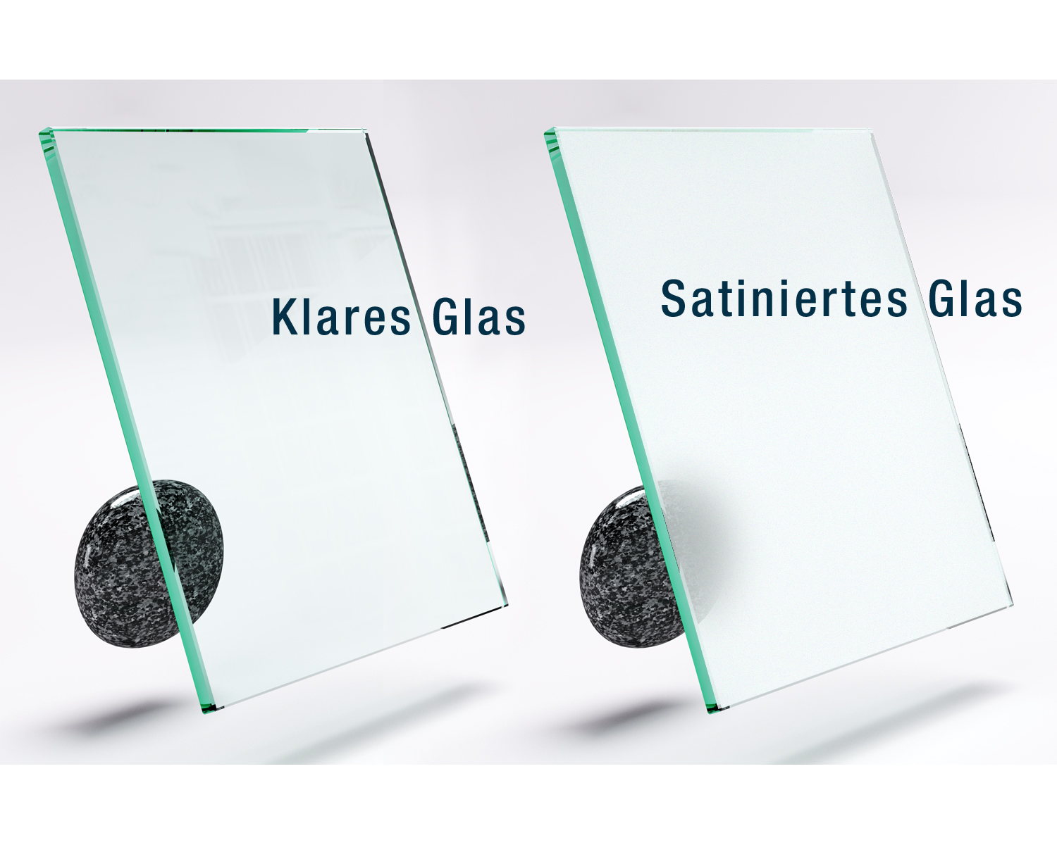 Tisch-Auflageplatte Satinato aus Floatglas 4mm